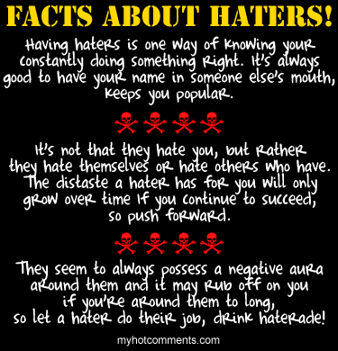 quotes for haters. hater
